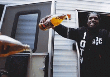 Pour One Out For The Homies ASAP Rocky GIF