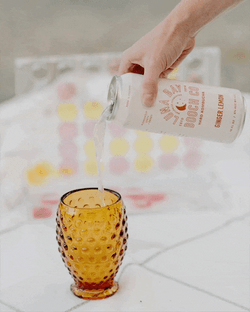 Poured Kombucha In Glass GIF