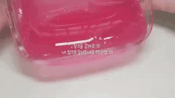 Pouring Pink Translucent Slime GIF
