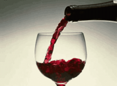 Pouring Red Wine Into Glass GIF