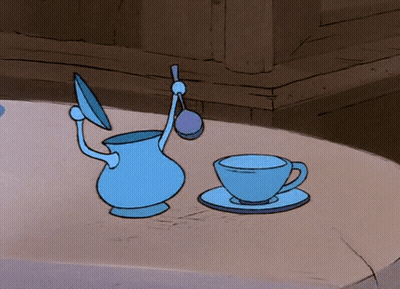 Pouring Sugar Into Pitcher And Cup GIF