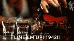 Pouring Tequila Shots Lined Up Glasses GIF