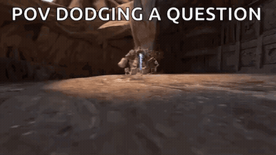 POV Dodging A Question Video Game Scene GIF