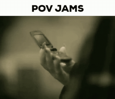 Pov Jams Holding Flip Phone GIF