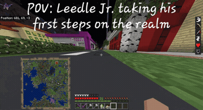 POV Leedle Jr. Taking First Steps On The Realm GIF