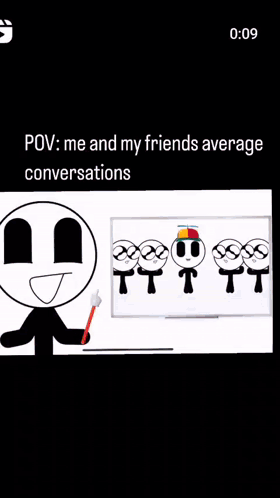 POV Me And Friends Average Conversations GIF