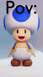 Pov Your Short Blue Toad GIF