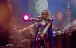 Power Girl Laser Beam GIF