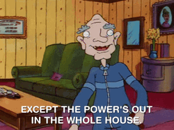 Power Out Grandpa Phil Hey Arnold GIF