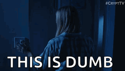 Power Out Lady Turning Lights On GIF