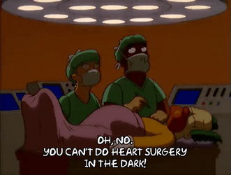 Power Out Pitch Black Blinking Eyes GIF