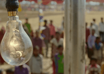 Power Out Swaying Bulb Slowly Turning Off GIF