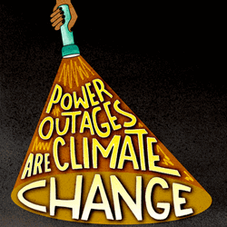 Power Outage Are Climate  Change Flash Light GIF