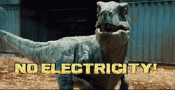 Power Outage Dinosaur Screaming No Electricity GIF