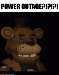 Power Outage Teddy Bear Eyes Light GIF