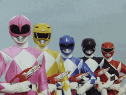 Power Ranger Line Up Team GIF