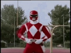 Power Ranger Red Teleport GIF