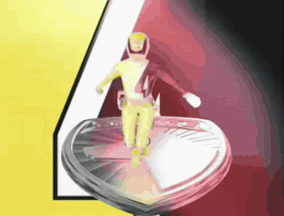Power Ranger With Number 4 GIF