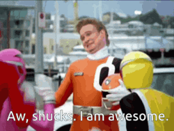 Power Rangers Awww Shucks GIF