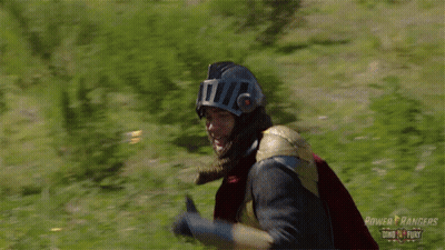 Power Rangers Man In Armor With Sword GIF