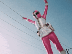 Power Rangers Pink Ranger Attack GIF