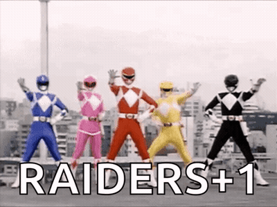 Power Rangers Standing In Front Of City GIF