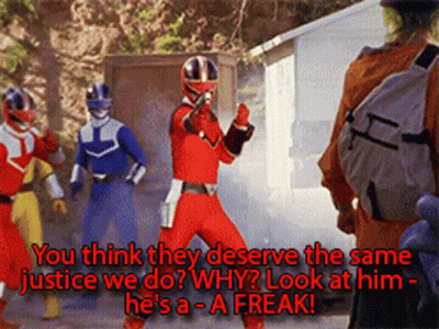 Power Rangers Standing Together GIF