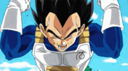 Power Up Dragon Ball Anime Super Vegeta  GIF