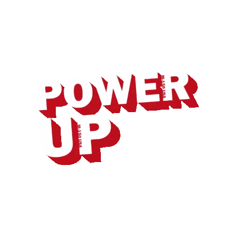 Power Up Logo Sticker