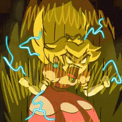 Power Up Princess Peach Transformation  GIF