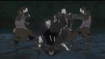 Powerful Anime Transition Fighting GIF