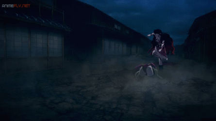 Powerful Explosion Nezuko Vs Daki GIF