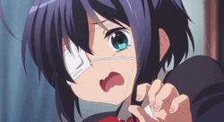 Powerful Rikka Takanashi GIF