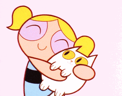 Powerpuff Bubbles Hugging Cut GIF