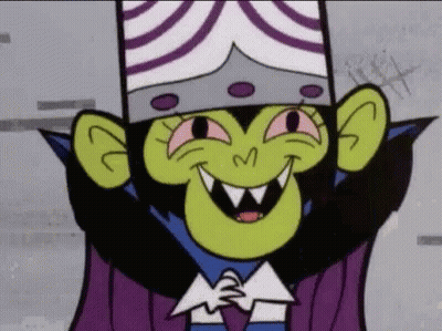 Powerpuff Girl In Purple Robe And Crown GIF