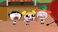 Powerpuff Girls Cartoon Stupid People Weird Faces GIF
