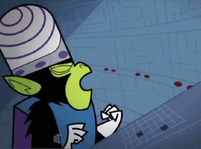 Powerpuff Girls Character Sitting At Table GIF