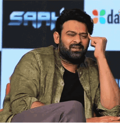 Prabhas Confusion Face Reaction GIF
