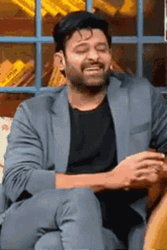 Prabhas Laughing Then Crying GIF