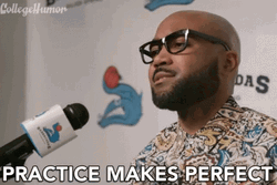 Practice Makes Perfect By A Bald Man GIF
