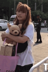 Praewa Suthamphong Comfort Hugs Teddy Bear GIF