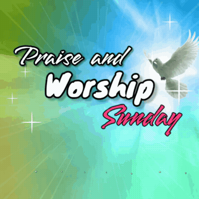 Praise And Worship Sunday Dove Poster GIF