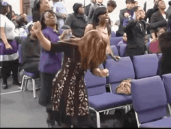 Praise God In Church Singing GIF