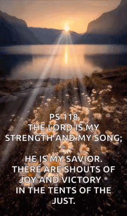 Praise God My Strength And My Song  GIF