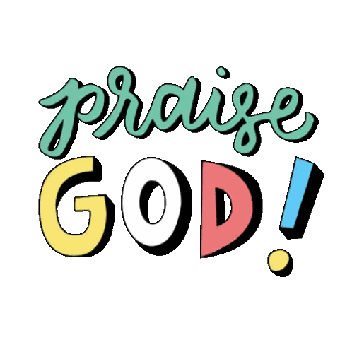Praise God Sign Sticker