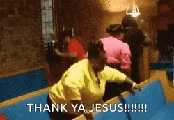 Praise The Lord Chubby Lady Praise Dance GIF