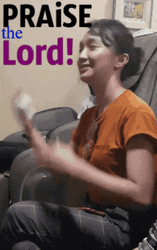 Praise The Lord Prayerful Lady GIF