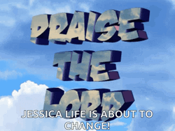 Praise The Lord Spinning Text Design GIF
