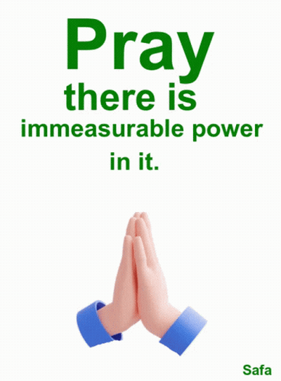 Pray Poster With Immeasurable Power GIF