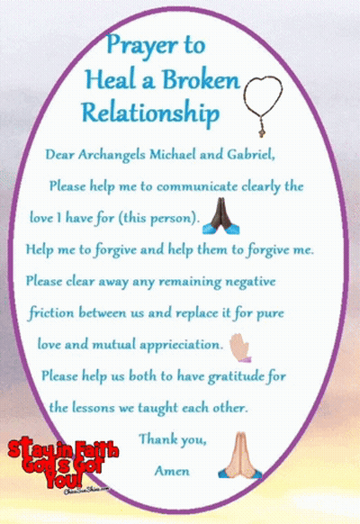 Prayer To Heal A Broken Relationship Poster GIF